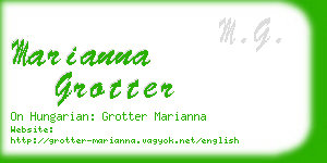 marianna grotter business card